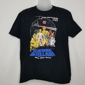 Star Wars Celebration Italian Poster T-Shirt XL